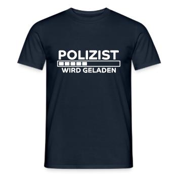 Polizist Spruch Polizei Lustiges Polizist Geschenk - Männer T-Shirt - Navy - Vorne - AI Model Male 178 light (178cm)