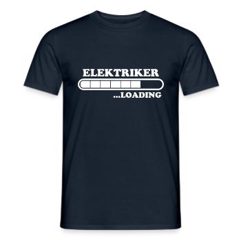 Elektriker Spruch Job Lustiges Elektriker Geschenk - Männer T-Shirt - Navy - Vorne - AI Model Male 178 light (178cm)