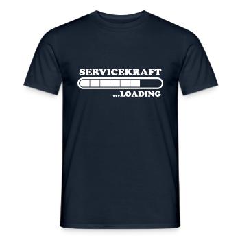Servicekraft Spruch Lustiges Servicekraft Geschenk - Männer T-Shirt - Navy - Vorne - AI Model Male 178 light (178cm)