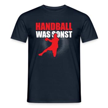 Handball Sport Shirt - Geschenk für Handballer - Männer T-Shirt - Navy - Vorne - AI Model Male 178 light (178cm)