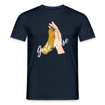 Hunde Abschiedsgeschenk Hunde Tot - Gute Reise - Männer T-Shirt - Navy - Vorne - AI Model Male 178 light (178cm)