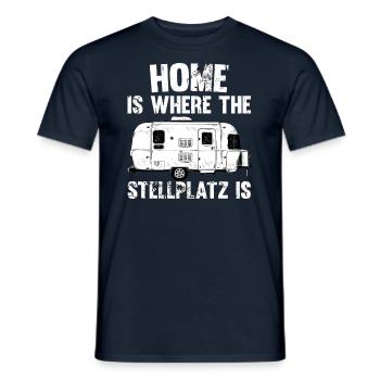 Home is where the pitch is - Men's T-Shirt - navy - Front - AI Model Male 178 light (178cm)