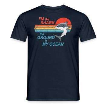 BJJ Jiu Jitsu Hai - Männer T-Shirt - Navy - Vorne - AI Model Male 178 light (178cm)