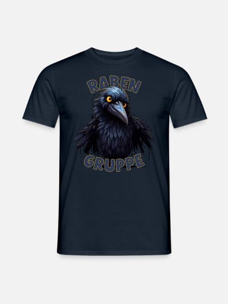 Comic Rabengruppe Kindergarten Gruppentier Rabe - Männer T-Shirt - Navy