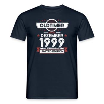 24th Birthday Classic Car December Vintage 1999 - Men's T-Shirt - navy - Front - AI Model Male 178 light (178cm)