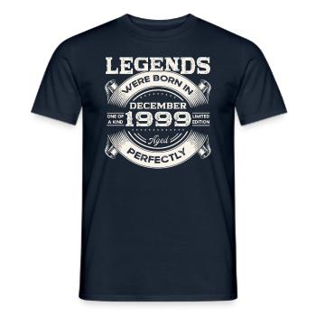 24th Birthday Original December Vintage 1999 - Men's T-Shirt - navy - Front - AI Model Male 178 light (178cm)