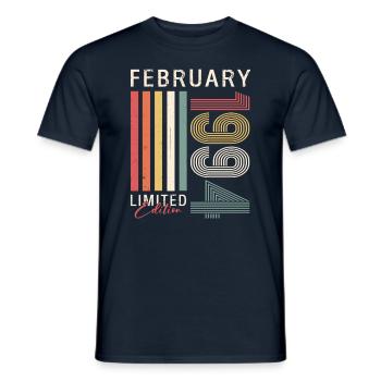 30. Geburtstag Original Februar Jahrgang 1994 - Männer T-Shirt - Navy - Vorne - AI Model Male 178 light (178cm)