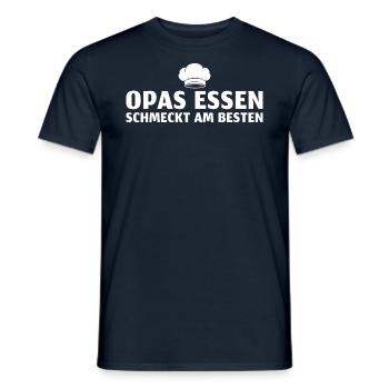 Opas Essen schmeckt am besten - Männer T-Shirt - Navy - Vorne - AI Model Male 178 light (178cm)