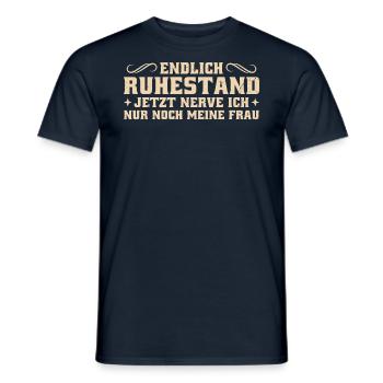 Ruhestand Ehemann Rentner Geschenkidee - Männer T-Shirt - Navy - Vorne - AI Model Male 178 light (178cm)