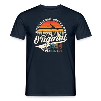Original juin 1994 Né en 1994 30e anniversaire 94 - T-shirt homme - marine - Devant - AI Model Male 178 light (178cm)