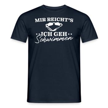 Schwimmer Humor Schwimmsport Schwimmen - Männer T-Shirt - Navy - Vorne - AI Model Male 178 light (178cm)