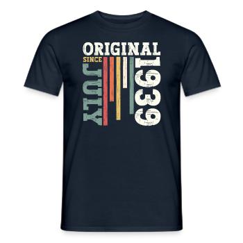 85th Birthday Original July 1939 Born 1939 - Men's T-Shirt - navy - Front - AI Model Male 178 light (178cm)