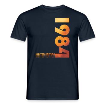 40. Geburtstag Original 1984 Jahrgang 1984 - Männer T-Shirt - Navy - Vorne - AI Model Male 178 light (178cm)