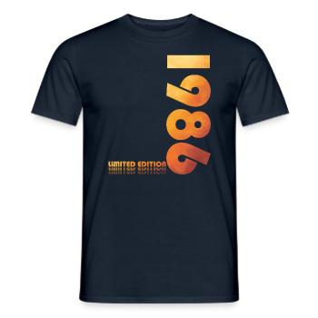 38ème Anniversaire Original 1986 Millésime 1986 - T-shirt homme - marine - Devant - AI Model Male 178 light (178cm)