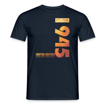 Original 1945 Vintage 1945 Birthday 1945 - Men's T-Shirt - navy - Front - AI Model Male 178 light (178cm)