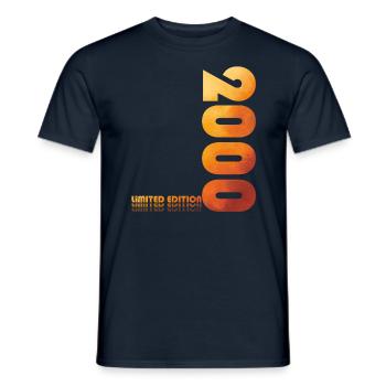 25ème Anniversaire Légende Juin 2000 Millésime 2000 - T-shirt homme - marine - Devant - AI Model Male 178 light (178cm)