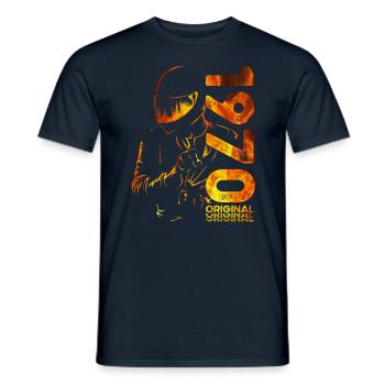 55e anniversaire Millésime 1970 Motard motard - T-shirt homme - marine - Devant - AI Model Male 178 light (178cm)