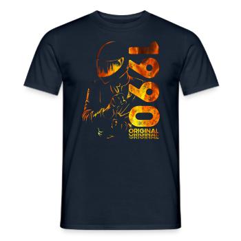 35ème Anniversaire Vintage 1990 Motard Motard - T-shirt homme - marine - Devant - AI Model Male 178 light (178cm)
