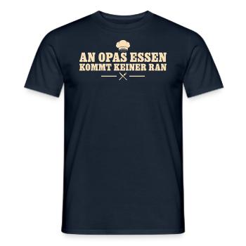 An Opas Essen kommt keiner ran - Männer T-Shirt - Navy - Vorne - AI Model Male 178 light (178cm)
