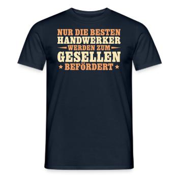 Die besten Handwerker werden Geselle - Männer T-Shirt - Navy - Vorne - AI Model Male 178 light (178cm)