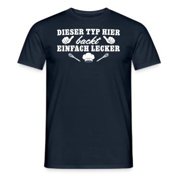 Bäckermeister Ausbildung Bester Bäcker - Männer T-Shirt - Navy - Vorne - AI Model Male 178 light (178cm)