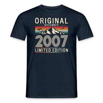 17th Birthday Legend November 2007 Volume 07 - Men's T-Shirt - navy - Front - AI Model Male 178 light (178cm)
