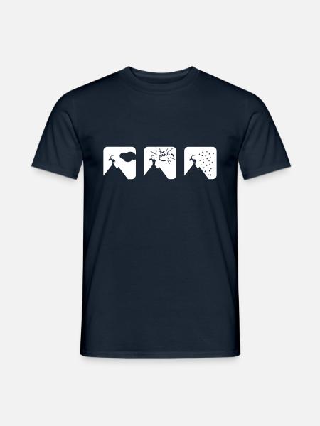 whyitrains1 - Männer T-Shirt - Navy