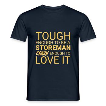 Storeman Crazy - Men's T-Shirt - navy - Front - AI Model Male 178 light (178cm)