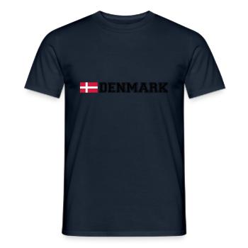 Denmark Design - T-shirt homme - marine - Devant - AI Model Male 178 light (178cm)