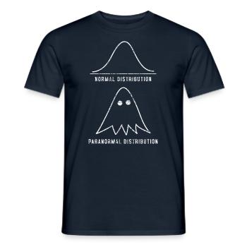 Professeur de maths Halloween drôle - T-shirt homme - marine - Devant - AI Model Male 178 light (178cm)