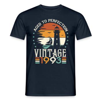 1993 Geburtstag 30 Jahre 1993 Hemd - Männer T-Shirt - Navy - Vorne - AI Model Male 178 light (178cm)