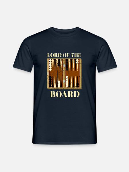 Backgammon Brettspiel Spruch für Backgammonspieler - Männer T-Shirt - Navy