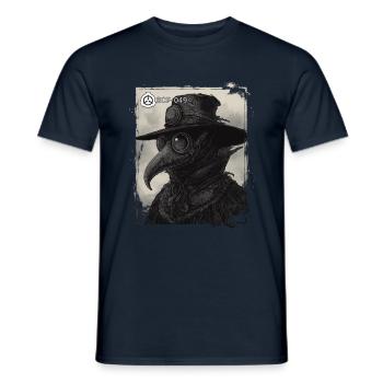 SCP-049 Pestdoktor – SCP Foundation Horror Design - Männer T-Shirt - Navy - Vorne - AI Model Male 178 light (178cm)