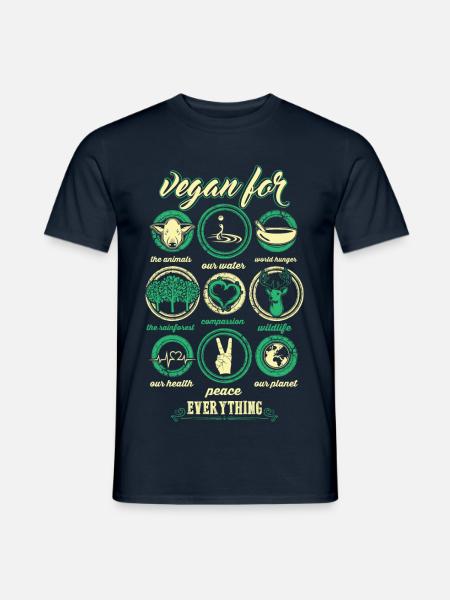 Vegan for everything - Männer T-Shirt - Navy