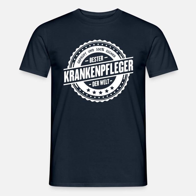Bester Krankenpfleger - Männer T-Shirt - Navy