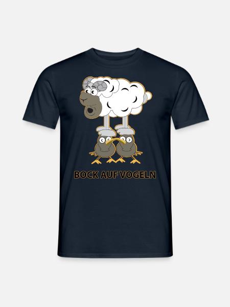 Bock auf Vögeln - Männer T-Shirt - Navy