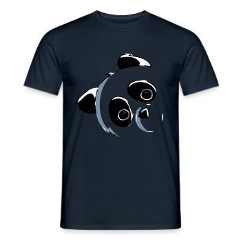Tête de panda - T-shirt homme - marine - Devant - AI Model Male 178 light (178cm)