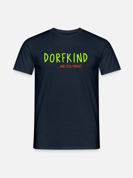 Dorfkind und stolz drauf! Bauernhof, Landwirt - Männer T-Shirt - Navy