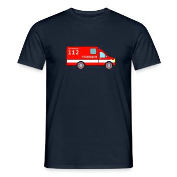 Ambulance Ambulance Fire Brigade - Men's T-Shirt - navy - Front - AI Model Male 178 light (178cm)