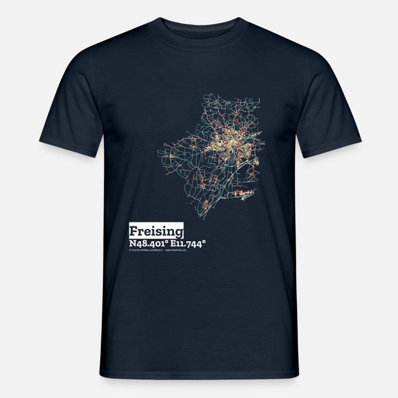 Freising Basic Pastels - Männer T-Shirt - Navy