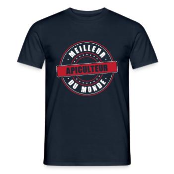 Meilleur Apiculteur profession métier humour - T-shirt homme - marine - Devant - AI Model Male 178 light (178cm)