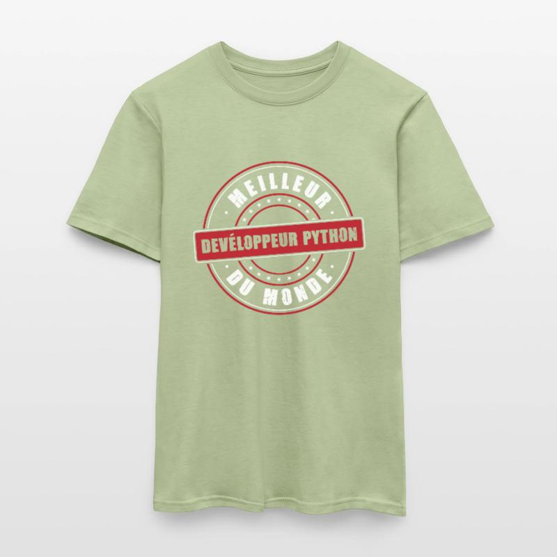 Meilleur développeur python profession métier PC T-shirt homme