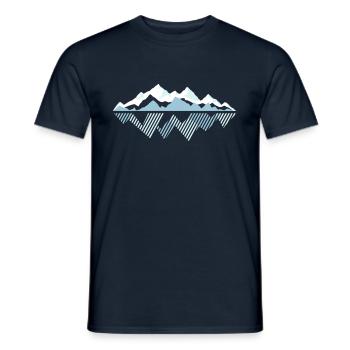 Tauern - Männer T-Shirt - Navy - Vorne - AI Model Male 178 light (178cm)