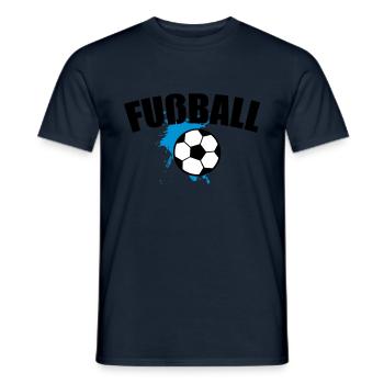 Fußball Soccer Splash 3c - Männer T-Shirt - Navy - Vorne - AI Model Male 178 light (178cm)