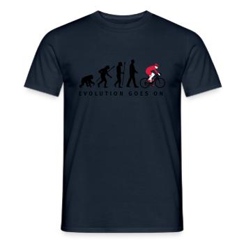 evolution_radfahrer_052012_d_3c - T-shirt homme - marine - Devant - AI Model Male 178 light (178cm)