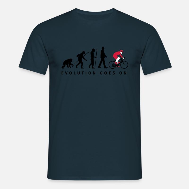 evolution_radfahrer_052012_d_3c - T-shirt Homme - marine