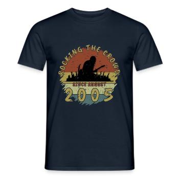 20. Geburtstag Rocking the crowd GIT 08/2005 - Männer T-Shirt - Navy - Vorne - AI Model Male 178 light (178cm)
