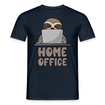 Homeoffice - Männer T-Shirt - Navy - Vorne - AI Model Male 178 light (178cm)