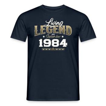 40e anniversaire Légende Septembre 1984 Volume 84 - T-shirt homme - marine - Devant - AI Model Male 178 light (178cm)