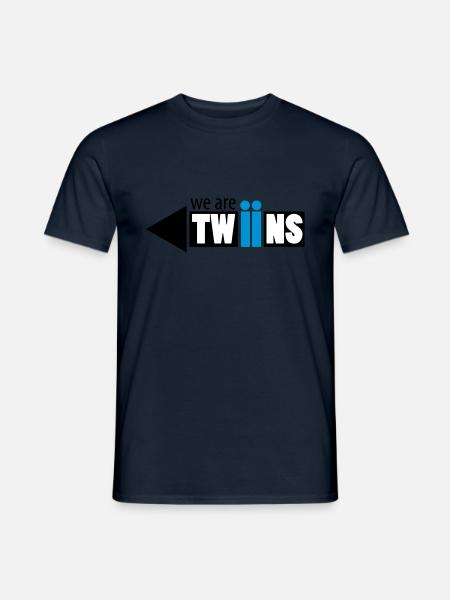 twiin_rechts - Men's T-Shirt - navy